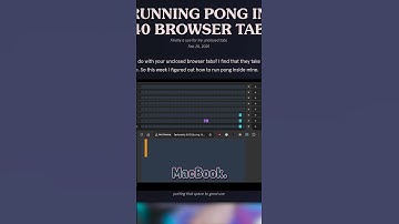 Pong in Chrome Tabs
