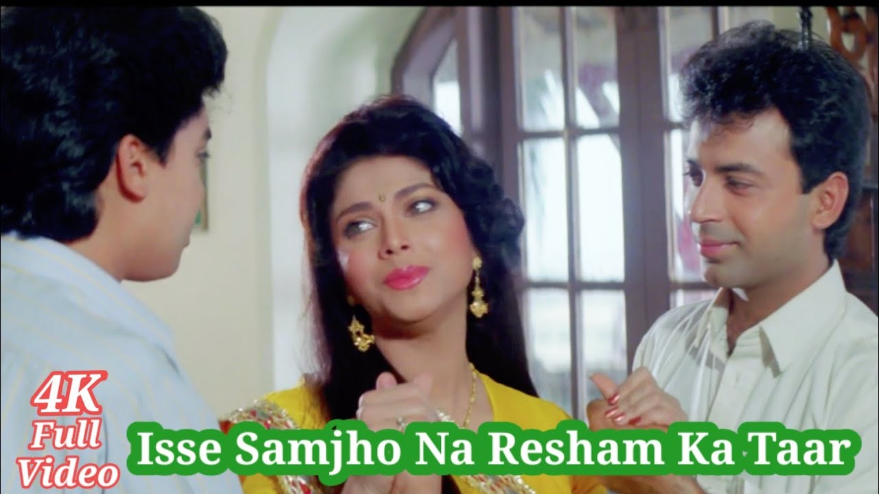 Isse Samjho Na Resham Ka Taar 4K Video Song  Tirangaa  Sadhana Sargam HD