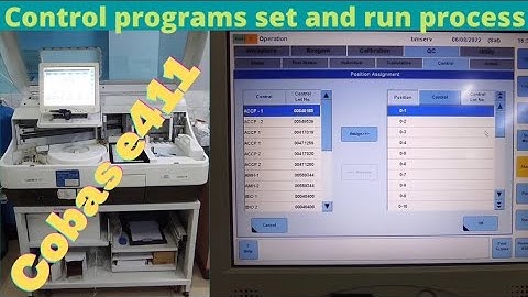 Control programs set and run in cobas e 411 @medicallabtechnologysajal6903