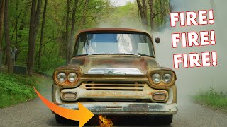 Filming And The Car Caught On FIRE!