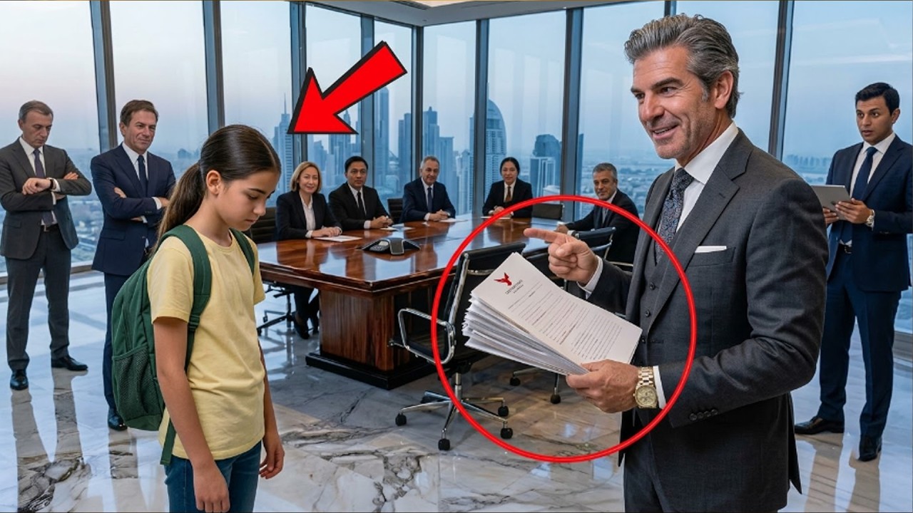 Tout le monde riait quand le millionnaire a lancé à ma fille de onze ans : « Traduis ça et je te donne un million de dollars. » Elle portait son uniforme d’école, ma mère serrait sa serpillère...