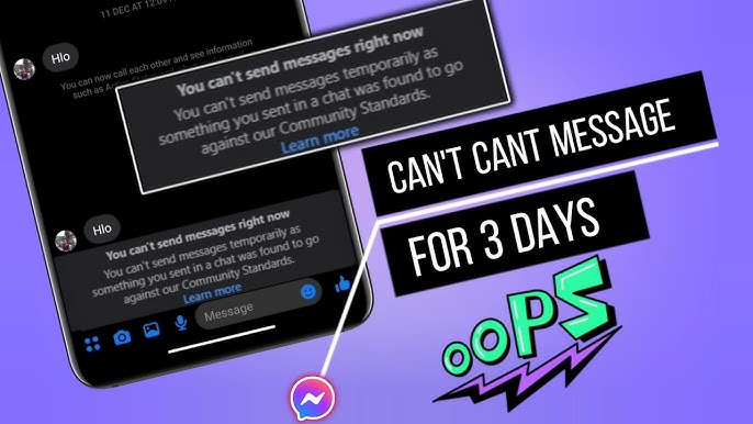 5 Ways To Fix 'you Can't Send Message Now/for 3 Days' 2024