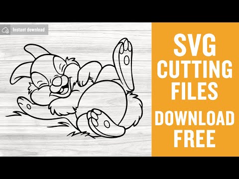 Thumper Cartoon Svg Free Cutting Files for Cricut Silhouette Free Download