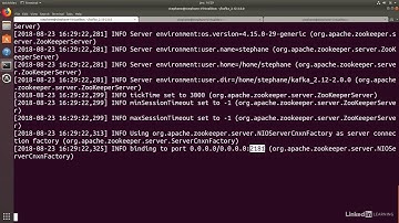 03 Starting Kafka 006 Linux  Start ZooKeeper and Kafka