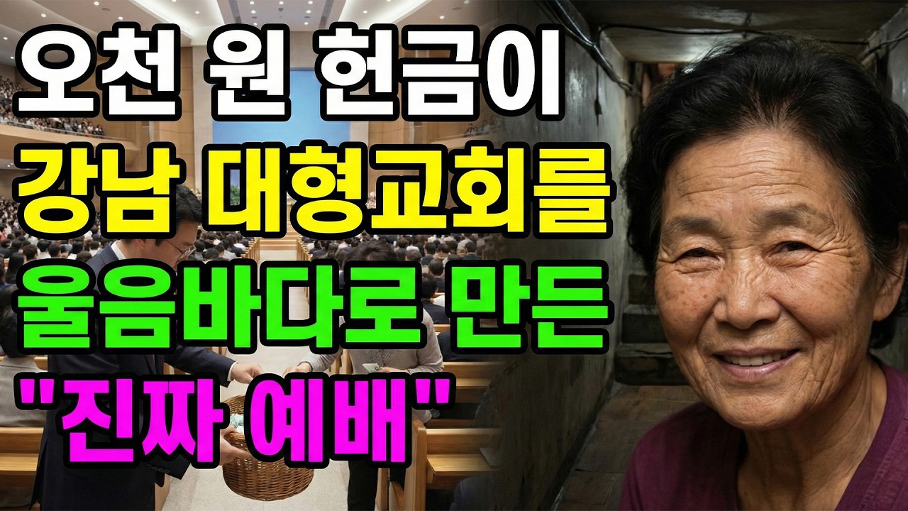 (신앙 간증) 오천 원 헌금이 강남 대형교회를 울음바다로 만든 '진짜 예배' | 기독교 간증, 실화 간증, 교회 간증, 인생 로그