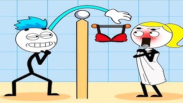 Thief Game Puzzle - Stickman Puzzle, Brain Teaser - All Levels 51-100 Solution -Gameplay Walkthrough