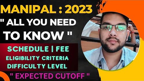 MANIPAL entrance exam 2023 | All you need to know | Applicable last date ? #Manipal #Met #entrance