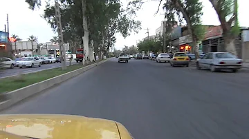 Taxi ride in Bam, Iran