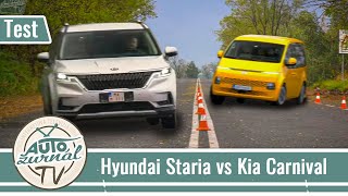 Hyundai Staria 2.2 CRDi 4x4 vs Kia Carnival 2.2 CRDi  Test 2023 4K: Kórejský rodinný duel