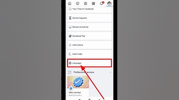 how to change language on facebook | #shorts
