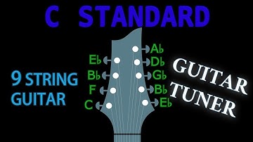 C STANDARD (9 String Guitar) GUITAR Tuning (Tuner)