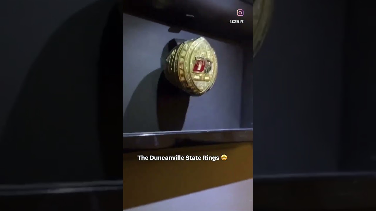 Duncanville Panthers State Championship Rings #shorts #duncanville #football #highschoolfootball