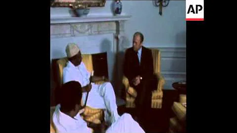 SYND 6 11 74 PRESIDENT FORD MEETS LIBERIAN PRESIDE...