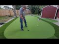 Putting on star pro greens backyard green