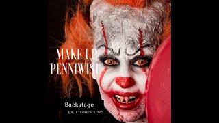 Backstage Make up PENNYWISE Halloween 2017
