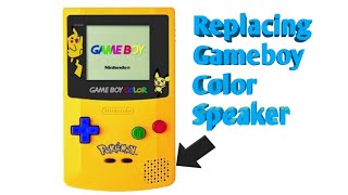 Replacing Gameboy Color Speaker
