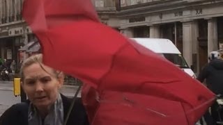 Hilarious Behavior Of Umbrellas On A Wild Windy Wednesday - Regent Street Letsviewitnow