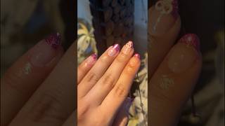 Chrome nail art design #youtubeshorts #nailart #nails #viralshorts #frenchtips