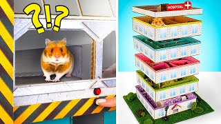 DIY Mazes Every Hamster Dreams Of! || Fun Pet Entertainment From Cardboard