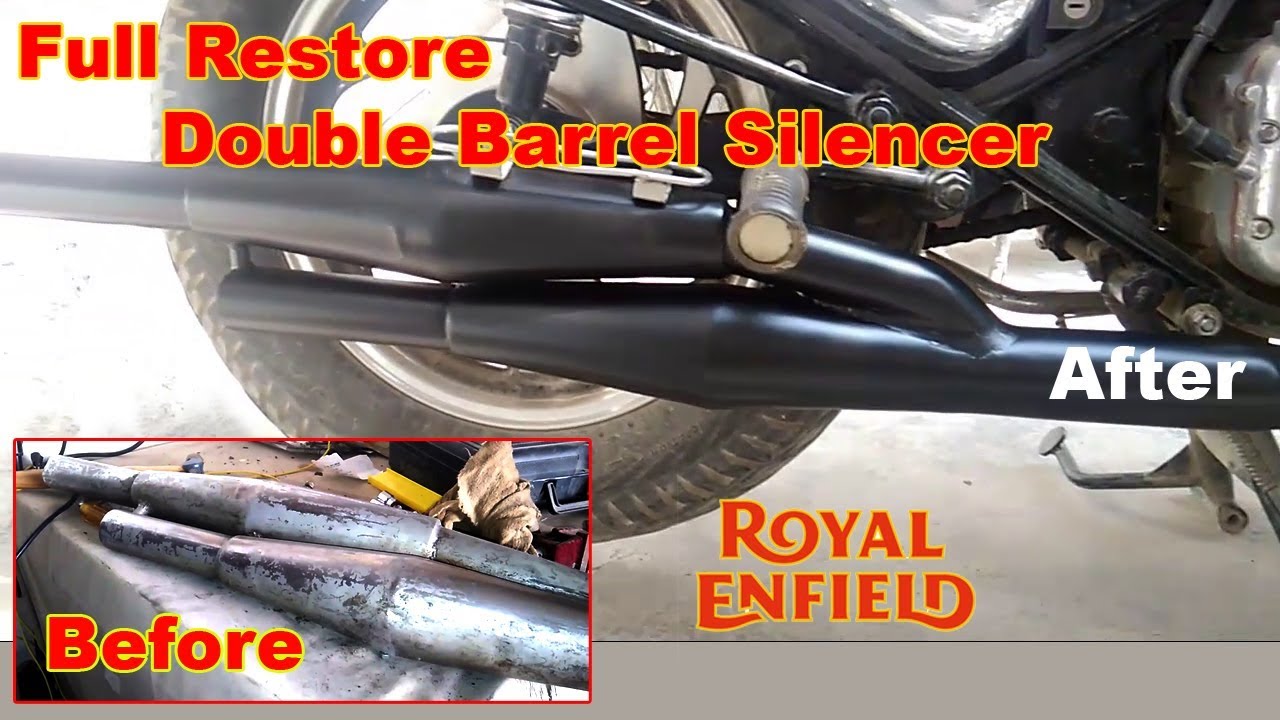 Bullet Silencer paint at home ./ Double Barrel Silencer Restore