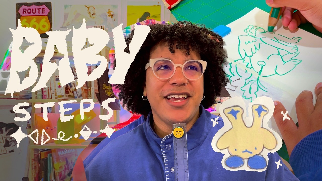 The blocked artist does not know how to begin