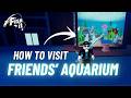 SECRET VISIT FEATURE?! - How to Visit Friends Aquarium Fish It Roblox Aquarium Update