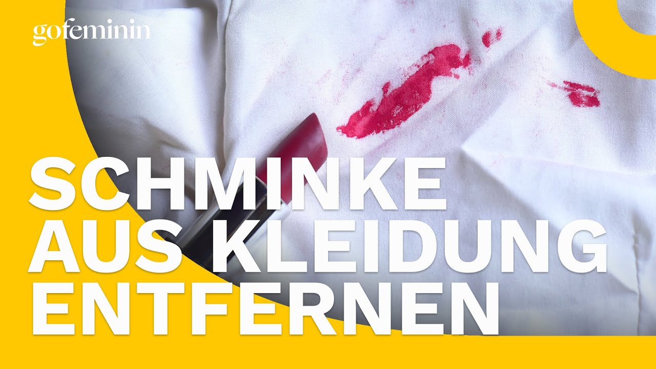 Make Up Flecken Aus Weißer Kleidung Entfernen Hausmittel Make-up-Flecken aus Kleidung entfernen: Diese Hausmittel bringen
