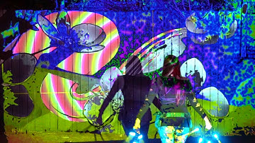 Projection Mapping Neo Poi LED Fans Flow