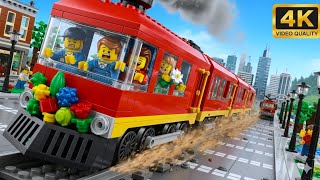 Lego City Train Goes Off-Road Chaos