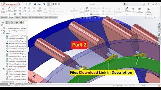 SolidWorks Tutorial:Wicket Gates of Francis Turbine Design and Assembly Part 2/2