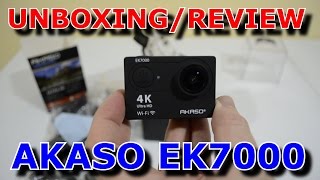 proteína Salir Refinamiento AKASO EK7000 UNBOXING/REVIEW CÁMARA DE ACCIÓN 4K BARATA - YouTube