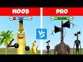 NOOB vs. PRO: SIREN HEAD vs. BANANA! (Garry's Mod Sandbox) | JustJoeKing