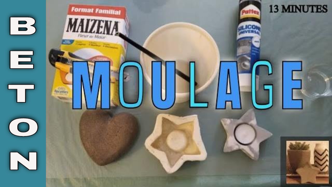 MOULE EN SILICONE SANITAIRE ET MAÏZENA POUR BÉTON, FIMO, PLÂTRE, RÉSINE.