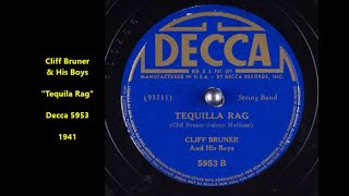 Cliff Bruner and His Boys 'Tequila Rag' (1941) one of the best western swing bands (Moon Mullican)