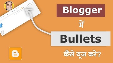 How to Insert Numbering Bullets In Blogger Blogspot | Blogger Blogspot Tutorial Hindi