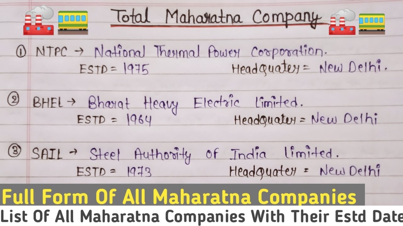 List Of All Maharatna Company Details Of All Maharatna Company Of list-of-all-maharatna-company-details-of-all-maharatna-company-of