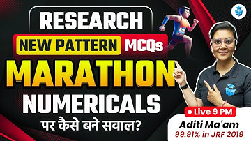 UGC NET Paper 1 Research Aptitude Marathon | Numerical Questions Based on New Pattern | Aditi Mam