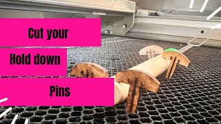 Making honeycomb bed hold down pins for your glowforge