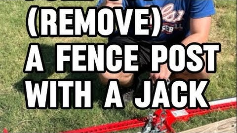 How to Easily Remove a Fence Post with a Jack - English for Yard Work