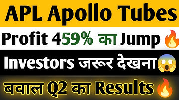 Wow 😳 APL Apollo Tubes ne Profit 5X Kar Diya | Q2 FY25 Result Full Breakdown"