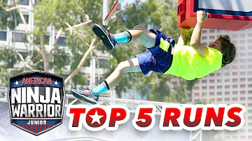American Ninja Warrior Junior: TOP 5 RUNS | S1 E12 | Universal Kids