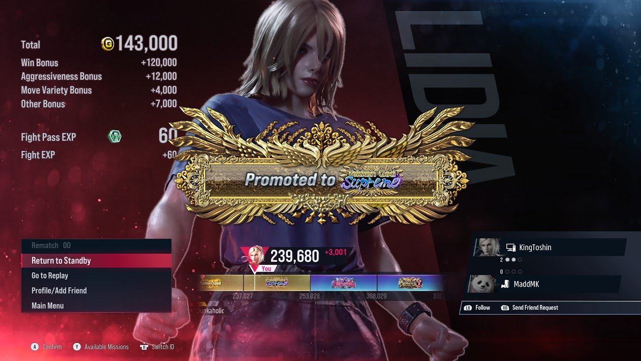 MY LIDIA TEKKEN GOD SUPREME RUN