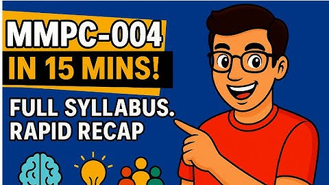 MMPC 004 🔥 Rapid Revision in 15 Mins | IGNOU MBA 2025 Exam Special | HINDI ((non-numerical topics )