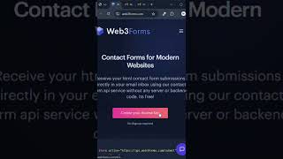 Send an email with just HTML 😍 using web3forms 👍 Follow for more information, letskill #development