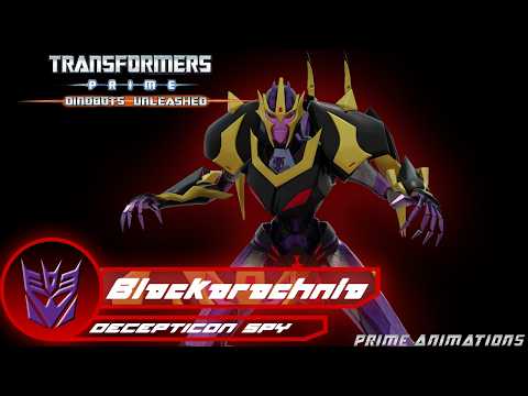 Transformers Prime Dinobots Unleashed Blackarachnia Tech Spec Video