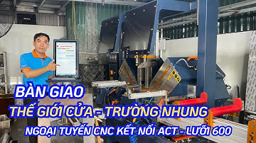 Bàn Giao Máy Cắt Nhôm 2 Đầu Ngoại Tuyến Lưỡi 600 CNC Meisheng | Tặng Gói Phần Mềm Cửa Nhôm ACT