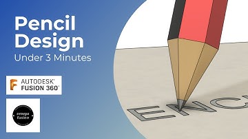 Under 3 Minutes Series | Model 2:- Wooden Pencil Designing using Fusion 360.