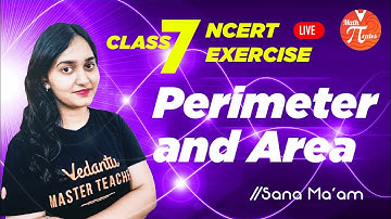 Perimeter And Area | NCERT Exercise | Class 7 Ch 11 Maths | Sana Ma’am | Math Pirates🏴‍☠️