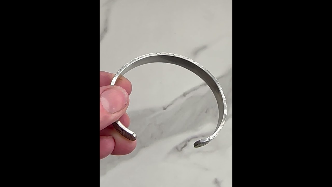 Men's Rustic Sterling Silver Cuff