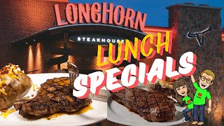 LONGHORN STEAKHOUSE RENEGADE RIBEYE LUNCH SPECIALS MENU AND FOOD REVIEW #foodvlog
